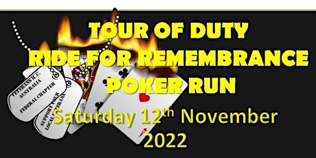 Veterans MC Federal - Tour of Duty Ride for Remembrance Poker Run tickets