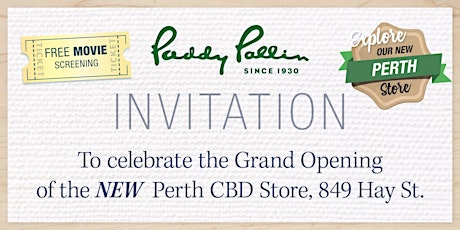 Paddy Pallin Perth Grand Opening tickets