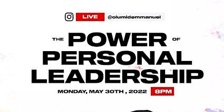 The Power of PERSONAL LEADERSHIP INSTALIVE entradas