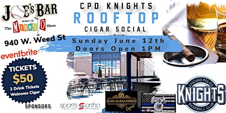 CPD Knights Baseball Club Rooftop Cigar Social Fundraiser tickets