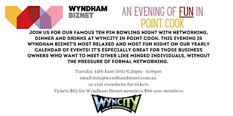 It's a Strike! Wyndham Biznet Annual Bowling Evening tickets