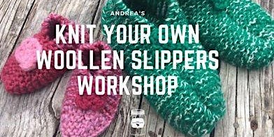 Andrea's Knitting Slippers workshop