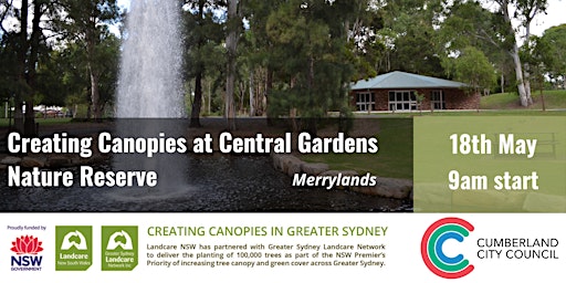 Creating Canopies at Central Gardens Reserve in Merrylands