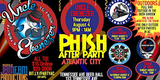 Uncle Ebenezer - A Tribute to Phish (AC WARM UP) @ Tennessee Ave Beer Hall