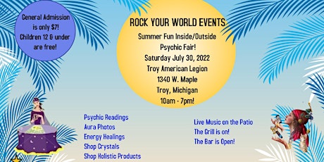 Summer Inside/Outside Psychic Fair in Troy!