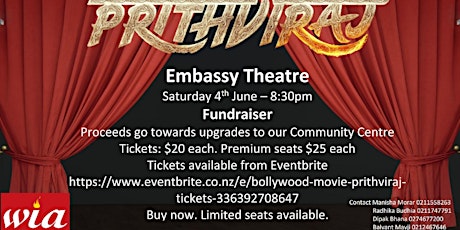 Bollywood Fundraiser Movie - Prithviraj tickets