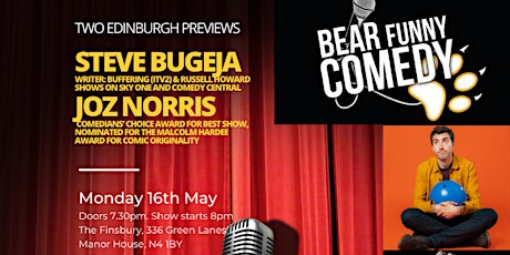 Bear Funny Comedy Edinburgh Previews: Steve Bugeja and Joz Norris primary image