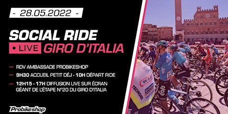 Social Ride & Live Diffusion Giro d'Italia billets