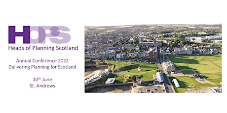 Heads of Planning Scotland Conference 2022 - St. Andrews primary image