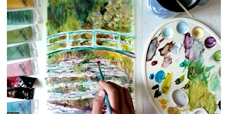 Water Lilies by Claude Monet - painting workshop [LIVE in ZOOM]