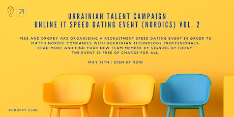 Ukrainian Talent Campaign - Online IT Speed dating event (Nordics) vol.2 primary image