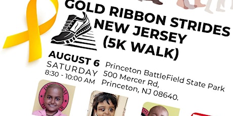 Gold Ribbon Strides - NJ - 2022 Walk for Childhood Cancer tickets