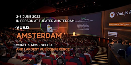 Vuejs Amsterdam 2022 - 5 year anniversary entradas