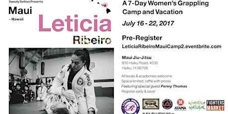 7-Day Women's Grappling Camp and Vacation in MAUI with LETICIA RIBEIRO, 2nd Edition primary image