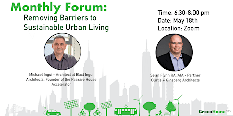 Monthly Forum - Removing Barriers to Sustainable Urban Living tickets