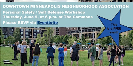 DMNA Personal Safety / Self Defense Workshop on  June 9, at The Commons tickets