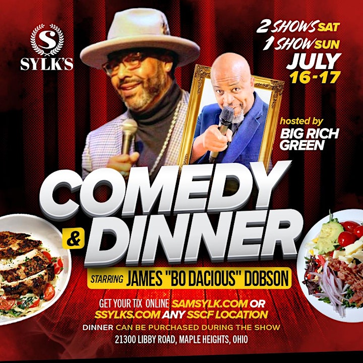 Comedy & Dinner starring James “BO DACIOUS” Dobson image