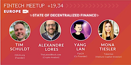 35. FinTech Meetup Europe (online) - about decentralized finance tickets
