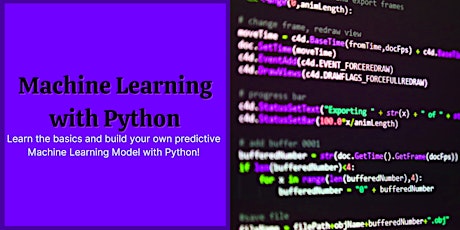 Machine Learning with Python for Beginners tickets