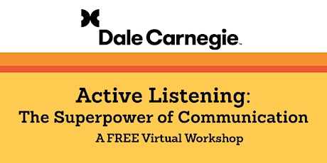 Active Listening: The Superpower of Communication tickets