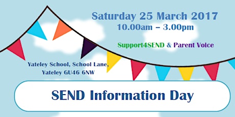 SEND Information Day Workshop and Talk Bookings primary image