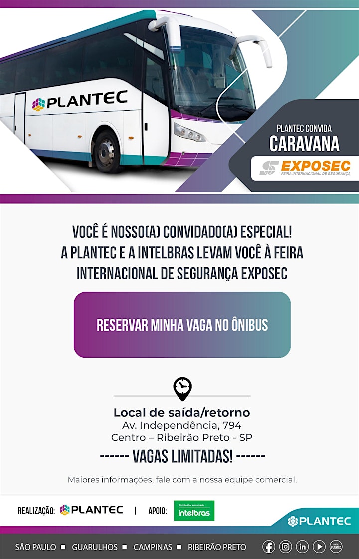 Imagem do evento CARAVANA PLANTEC RIBEIRÃO PRETO | EXPOSEC 2022