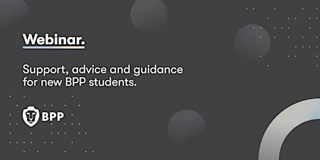 Imagen principal de Support, advice and guidance for new BPP students