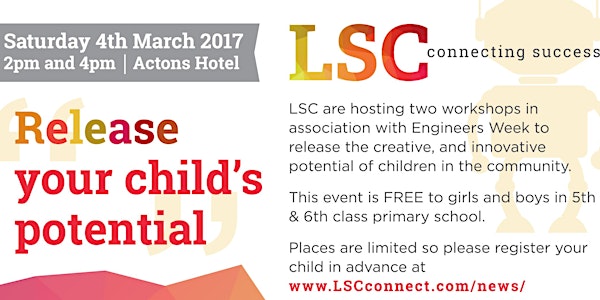 LSC Recreate Workshop at 4pm