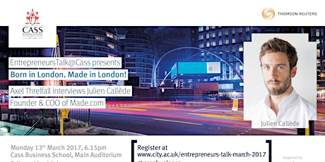 EntrepreneursTalk@Cass - Born in France. Made in London! primary image