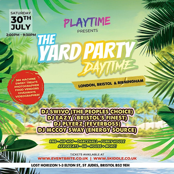PLAYTIME - THE YARD PARTY! image