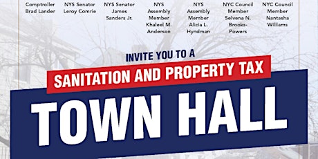 Queens Sanitation and Property Tax Town Hall tickets