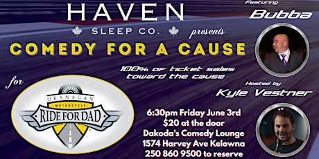 Haven Sleep Co presents Comedy for a Cause for Ride for Dad tickets