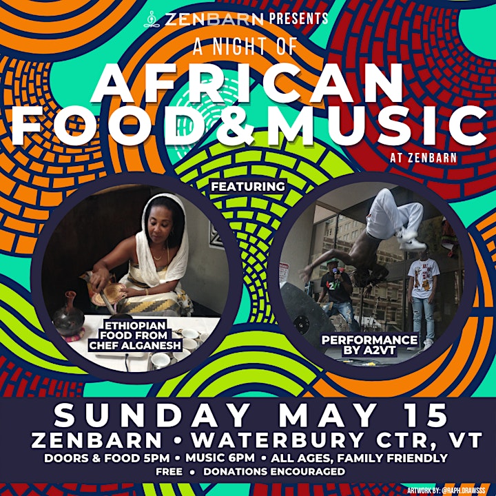 A Night of African Food & Music at Zenbarn! image