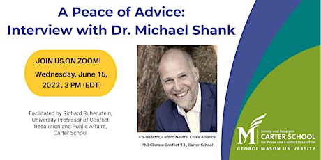 A Peace of Advice: Interview with Dr. Michael Shank tickets