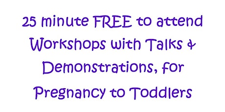 Workshops - Newcastle Boutique Baby Show primary image