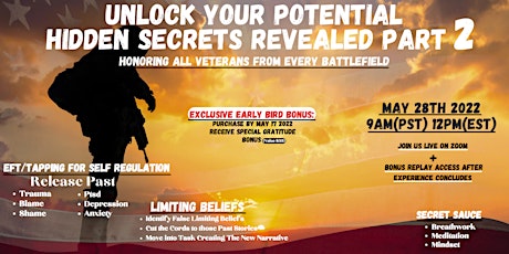 Unlock Your Life Potential~Hidden Secrets Revealed Part 2 tickets