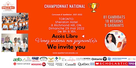 Concours d'Épellation Nationale 2022 tickets