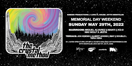 The Crystal Method at Myth Nightclub | Sunday 5.29.22 tickets