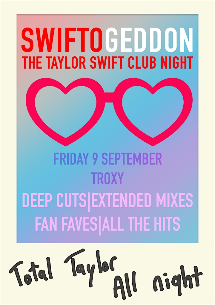 Swiftogeddon - The Taylor Swift Club Night image
