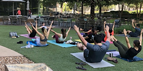 McKinney & Olive's complimentary  yoga event on the piazza with Erin Faison tickets
