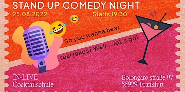 Stand Up Comedy - at IN-LIVE Cocktailschule