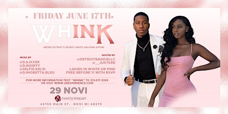 WHINK		 "WHITE & PINK PARTY" tickets