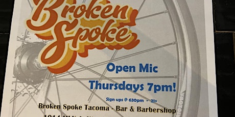 Open Mic Night at Broken Spoke - FREE Event tickets