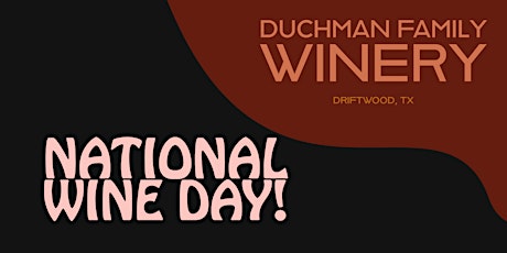 National Wine Day Tasting & Competition Event primary image