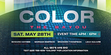 Color The Bayou tickets