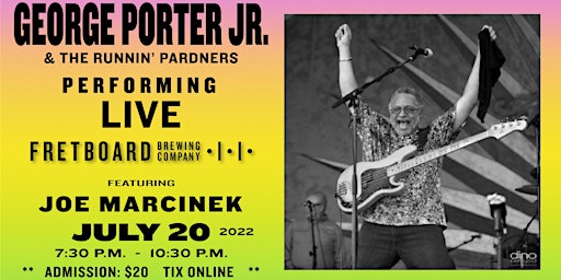 George Porter Jr and the Runnin' Pardners Live at Fretboard Brewery 7/20/22