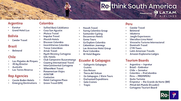 Re•think South America Travel Show Powered by LATAM Airlines image