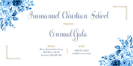 Immanuel Christian School Annual Banquet and Auction - 2022 tickets
