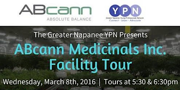 Greater Napanee YPN Presents: ABcann Medicinals Inc. Facility Tour