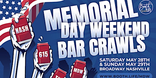 Memorial Day Weekend Bar Crawls Nashville